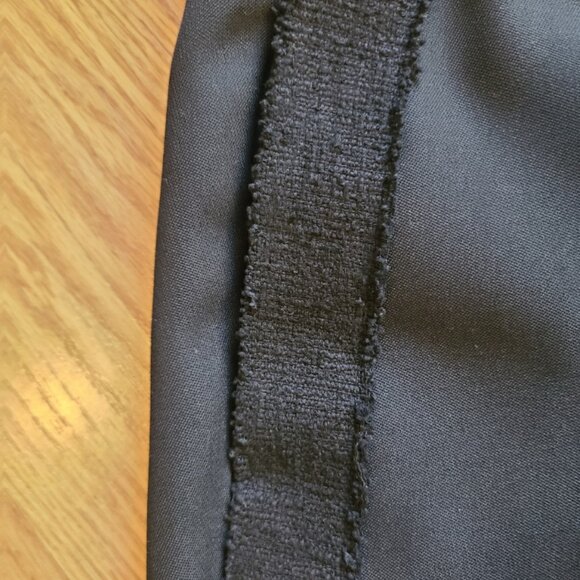 ZADIG & VOLTAIRE 100% WOOL TUXEDO STRIPE PRUNE BANDS TAPERED TROUSER PANT sz 34 - Picture 6 of 8